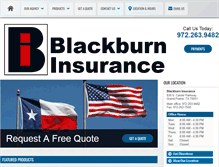 Tablet Screenshot of blackburninsurance.com